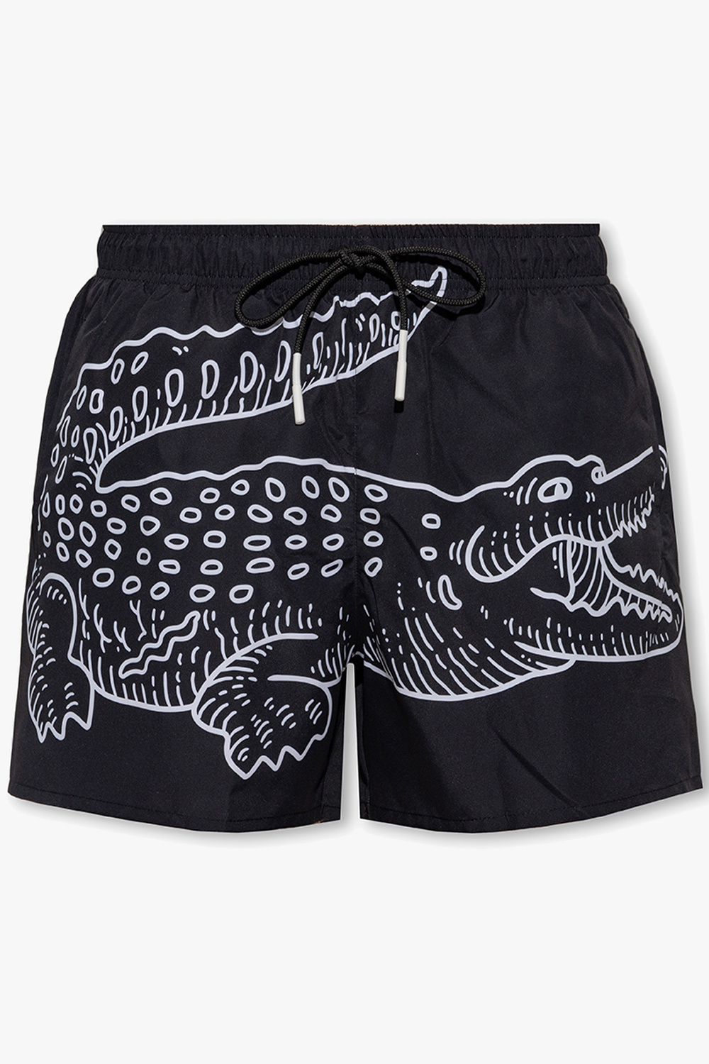 Lacoste swim shorts on sale black